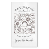 Brood bakkerij Baker Magnetisch Visitekaartje (Voorkant Verticaal)