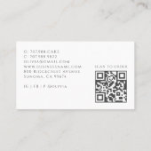Brood Bakkerij Bakker QR Code Sociale Media Visitekaartje (Achterkant)