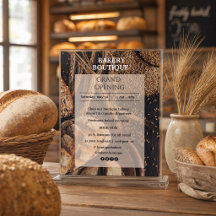 Brood Bakkerij Boutique Opening Flyer
