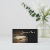 Brood bakkerij Flour Grain Corn Vegetarian Card Visitekaartje (Staand voorkant)