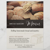 Brood Bakkerij Menu Brochure Flyer Sjabloon (Voorkant)