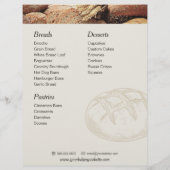 Brood Bakkerij Menu Brochure Flyer Sjabloon (Achterkant)