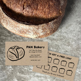 Brood Bakkerij Surdeeg Aangepaste Handgetekende Be Klantenkaartje