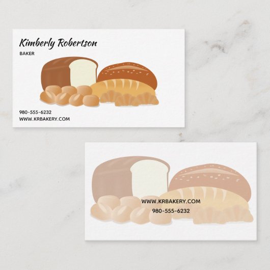 Brood bakkerij visitekaartje (Voorkant / Achterkant)