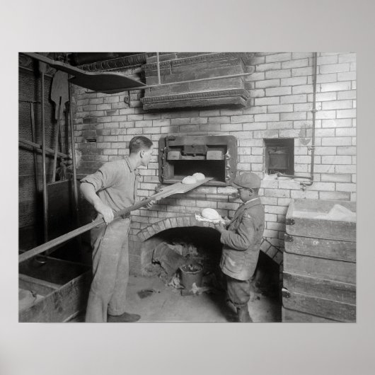 Brood Bakkers, 1917. Oude foto Poster (Voorkant)