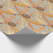 Brood bakkerspatroon cadeaupapier (Hoek)