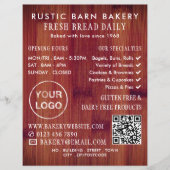 Brood bord, bakkerijen, bakkerijwinkel, Adverteren Flyer (Voorkant)