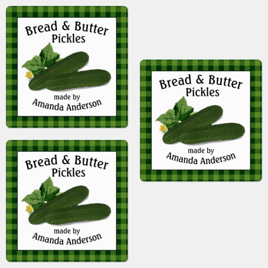 Brood & boter augurken Plaid S Eten Label (Groep)