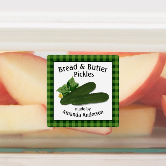 Brood & boter augurken Plaid S Eten Label (Aangebracht)