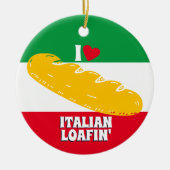 Brood broodje Italiaanse kerst Keramisch Ornament (Voorkant)