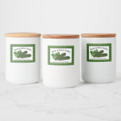 Brood & Butter Pickles Plaid H Eten Label Voedselcontainer Etiket (Flessen)