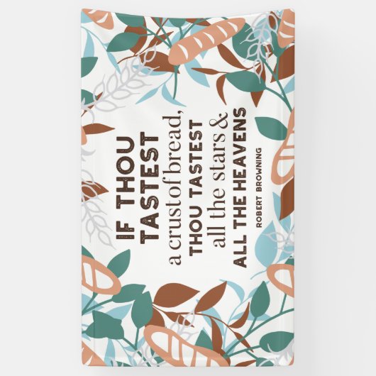 Brood citeert van Robert Browning Spandoek (Verticaal)