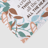 Brood citeert van Robert Browning Tissuepapier (Detail)