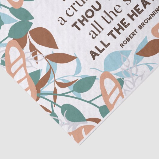 Brood citeert van Robert Browning Tissuepapier (Detail)