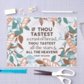 Brood citeert van Robert Browning Tissuepapier (Craft)