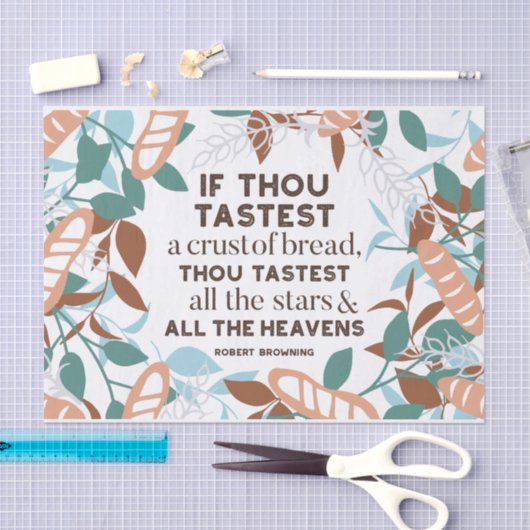 Brood citeert van Robert Browning Tissuepapier (Craft)