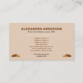 Brood & croissant - Bakkerij Loyalty Kaart Visitekaartje (Achterkant)