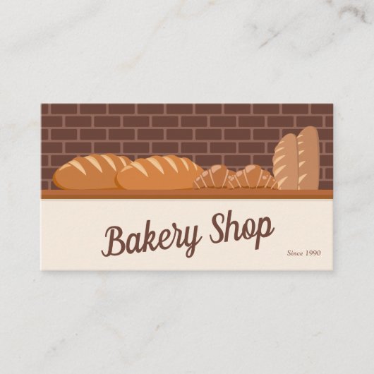 Brood & croissant - Bakkerij Winkel Visitekaartje (Voorkant)