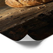 Brood des Levens — Chiaroscuro Stilleven Poster (Hoek)