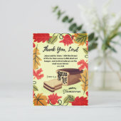 BROOD DES LEVENS Prettige Thanksgiving vakantie We Briefkaart (Staand voorkant)