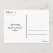 BROOD DES LEVENS Prettige Thanksgiving vakantie We Briefkaart (Achterkant)