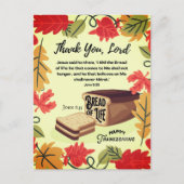 BROOD DES LEVENS Prettige Thanksgiving vakantie We Briefkaart (Voorkant)