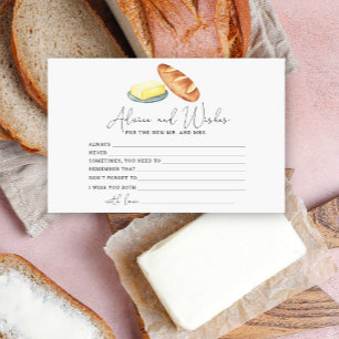brood en boter - advies en wensen bruidsbad briefpapier