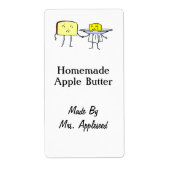 brood en boter baklabels etiket (Voorkant)