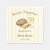 Brood en Boter Bruiloft Bridal Shower Servet (Voorkant)