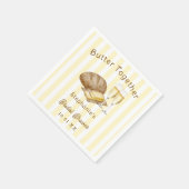 Brood en Boter Samen Bruidsbadfeest Servet (Hoek)