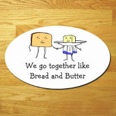  brood en boter samen liefde Sticker