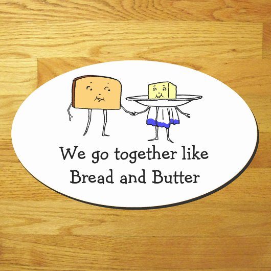 brood en boter samen liefde Sticker