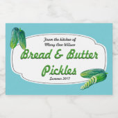 Brood en boterplukkers voedselcontainer etiket (Enkel label)