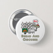 Brood en circussen ronde button 5,7 cm (Voorkant /achterkant)