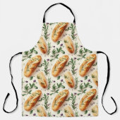 Brood en kruiden patroon schort (Voorkant)