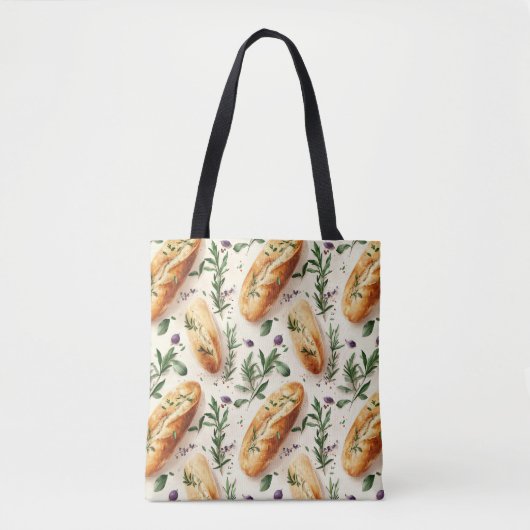 Brood en kruiden tote bag (Voorkant)
