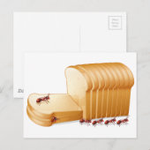 Brood en mieren briefkaart (Voorkant / Achterkant)