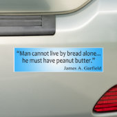 Brood en pindaknop bumpersticker (Op auto)