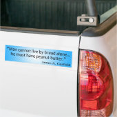 Brood en pindaknop bumpersticker (Op Truck)