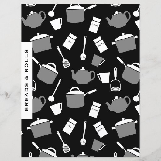 Brood en rolontvanger | Black White Kitchen (Achterkant)