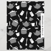 Brood en rolontvanger | Black White Kitchen (Voorkant)