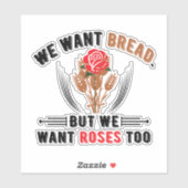 Brood en rozen sticker (Vel)