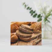 Brood en tarwe briefkaart (Staand voorkant)