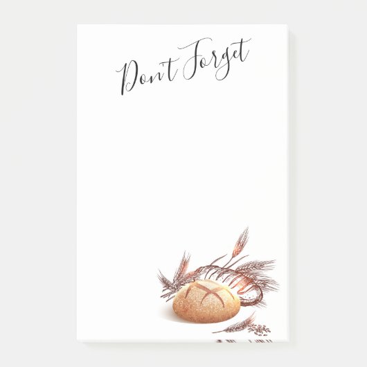 Brood en tarwe post-it® notes (Voorkant)