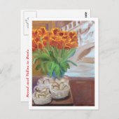 BROOD EN TULPEN IN PARIJS BRIEFKAART (Voorkant / Achterkant)