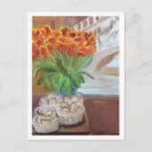 BROOD EN TULPEN IN PARIJS BRIEFKAART (Voorkant)