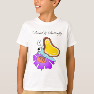 Brood en vlinder t-shirt