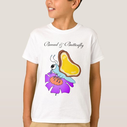 Brood en vlinder t-shirt (Voorkant)