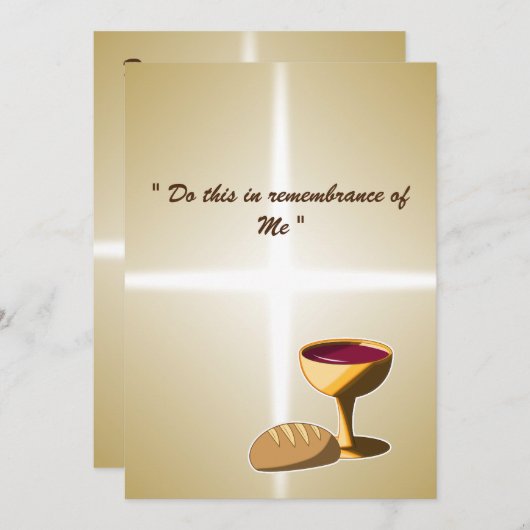 Brood en wijn: het laatste avondmaal (Voorkant / Achterkant)