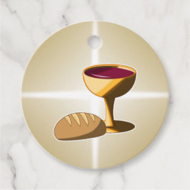 Brood en wijn: het laatste avondmaal bedankjes labels